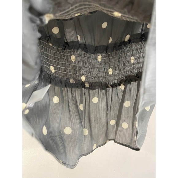 RYEGRASS Gray Dots Women’s Blouse New With Tags Size: XS - Picture 11 of 13